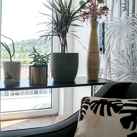 Apartament Tropical - Fuer Freunde & Familien, Stadtnah, Parkplatz, E-ladestation, Gitterbox Fuer Fahrraeder, Fitnessstudio, Digitale Gaestemappe Mit Restaurant- Und Unternehmenstipps